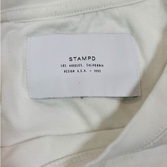 Stampd | White Long Sleeve with Los Angeles 93 Raised Graphic | Size XS - Picture 4 of 7